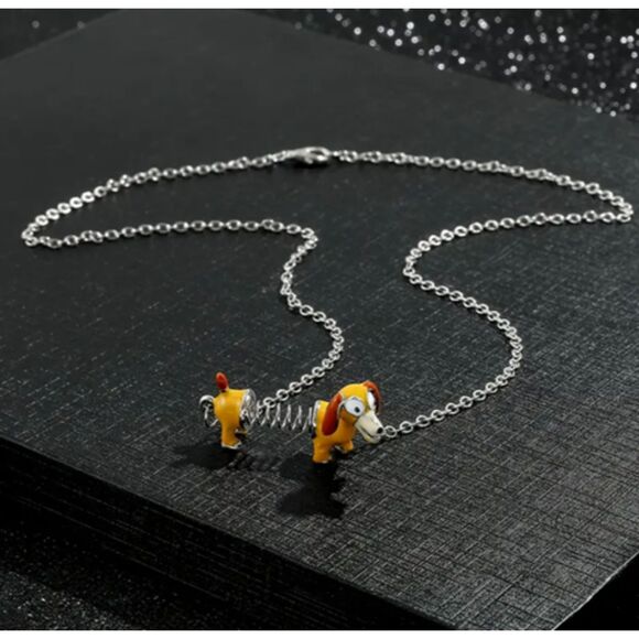 Disney Toy Story Slinky Dachshund Dog Necklace - Picture 4 of 5